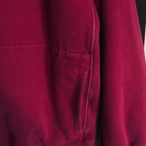 Nautica Dark Red Zip Up Sweatshirt with Classic Style - Picture 3 of 5